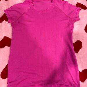 Lululemon Vibrant Pink swiftly tech Short Sleeve Top